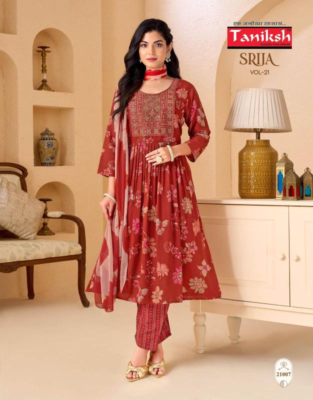 Taniksh srija vol 21 wholesale kurtis and palazzo set